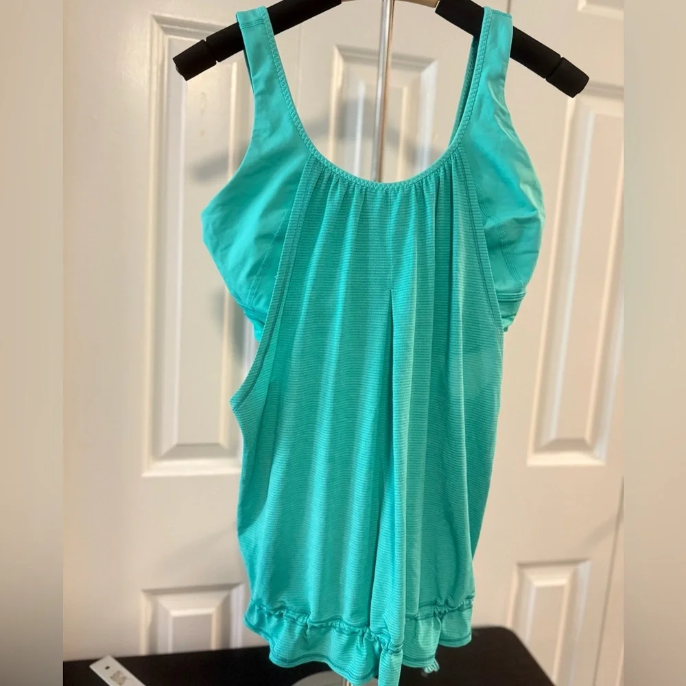 Lululemon Athletica Run Times Tank Heathered Bali Breeze